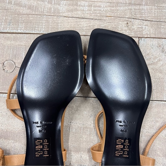 (AN-117) Rag & Bone Cindy Tie Sandals in Tan - Picture 4 of 4